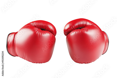 A pair of boxing gloves Isolated on Transparent Background photo