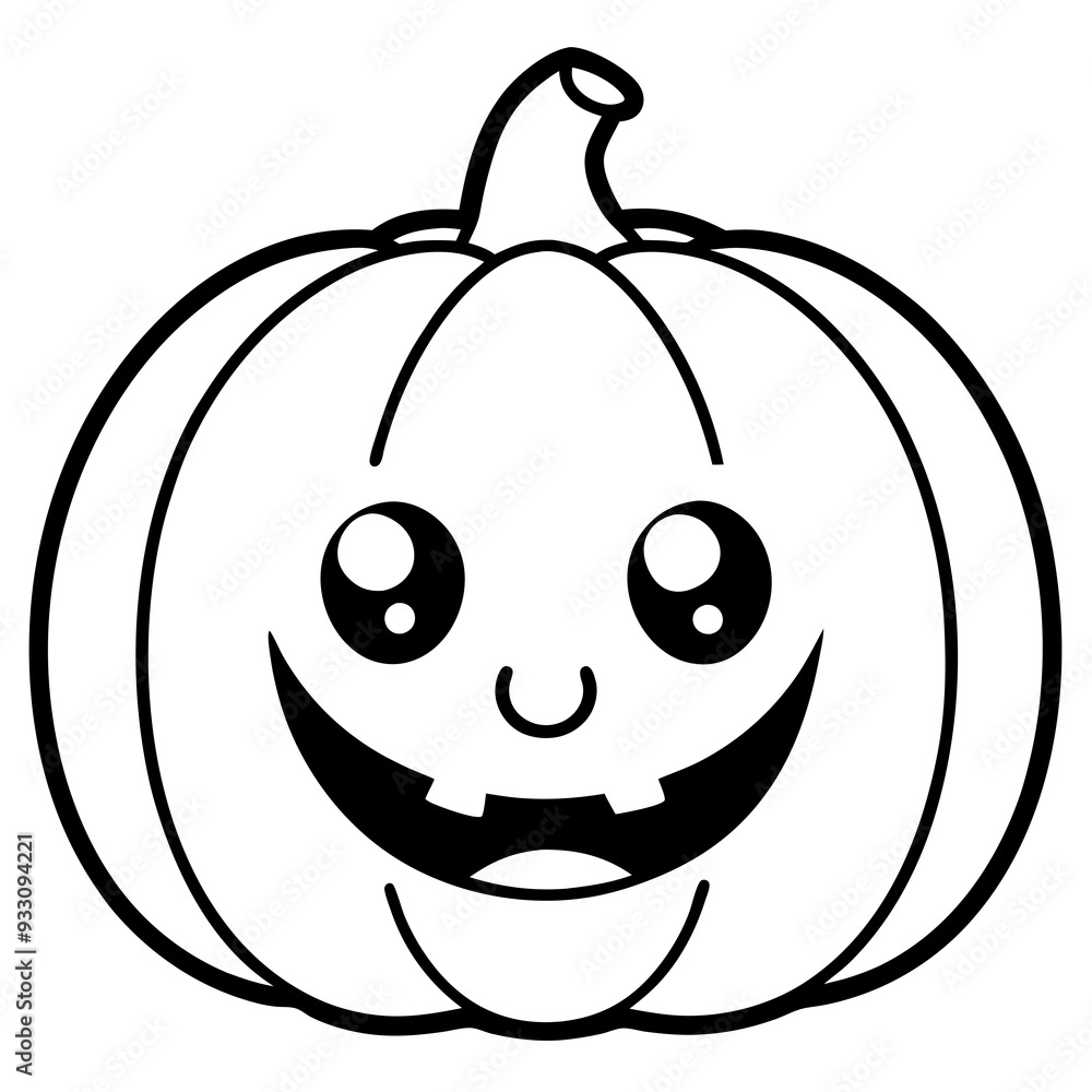 Obraz premium halloween pumpkin face