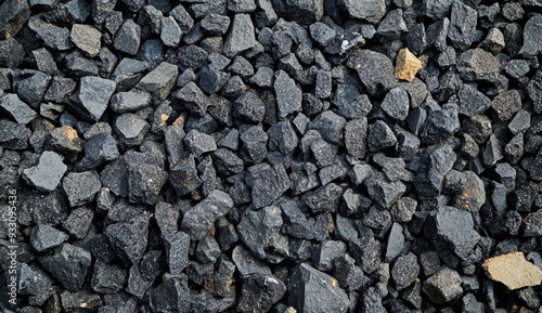 Wallpaper Mural A close-up of a pile of dark grey and black gravel. Torontodigital.ca
