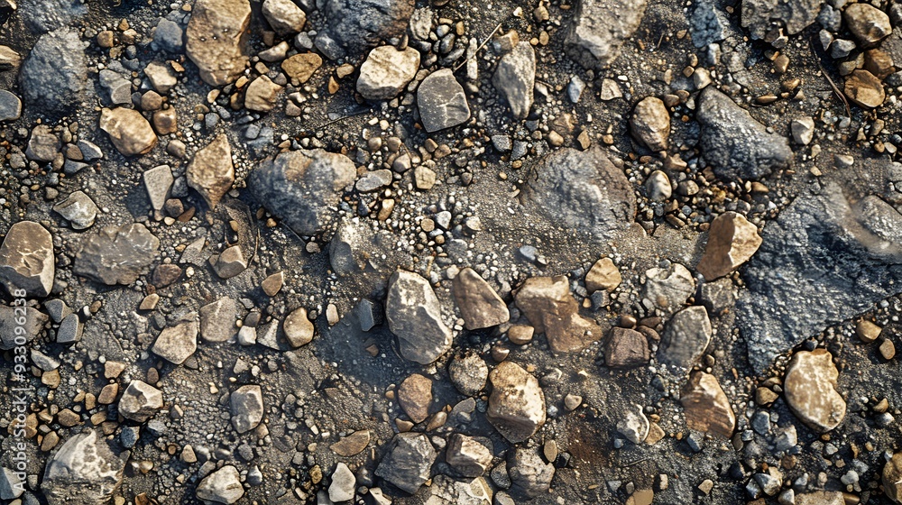 Dirt, terrain or gravel stone road surface pattern in outdoor environmental. Background and textured photo. Dirt, terrain or gravel stone road surface pattern in outdoor environmental. Background and textured photo.