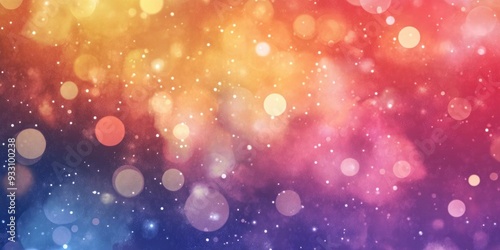 Multicolored abstract sparkling background in watercolor style