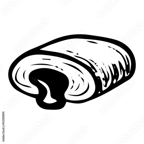 Cookie with jam hand drawn doodle. Sweets bakery. Shortbread, biscuit. Dessert food. Confectionery products. Sugar baking. Vector outline line art illustration.