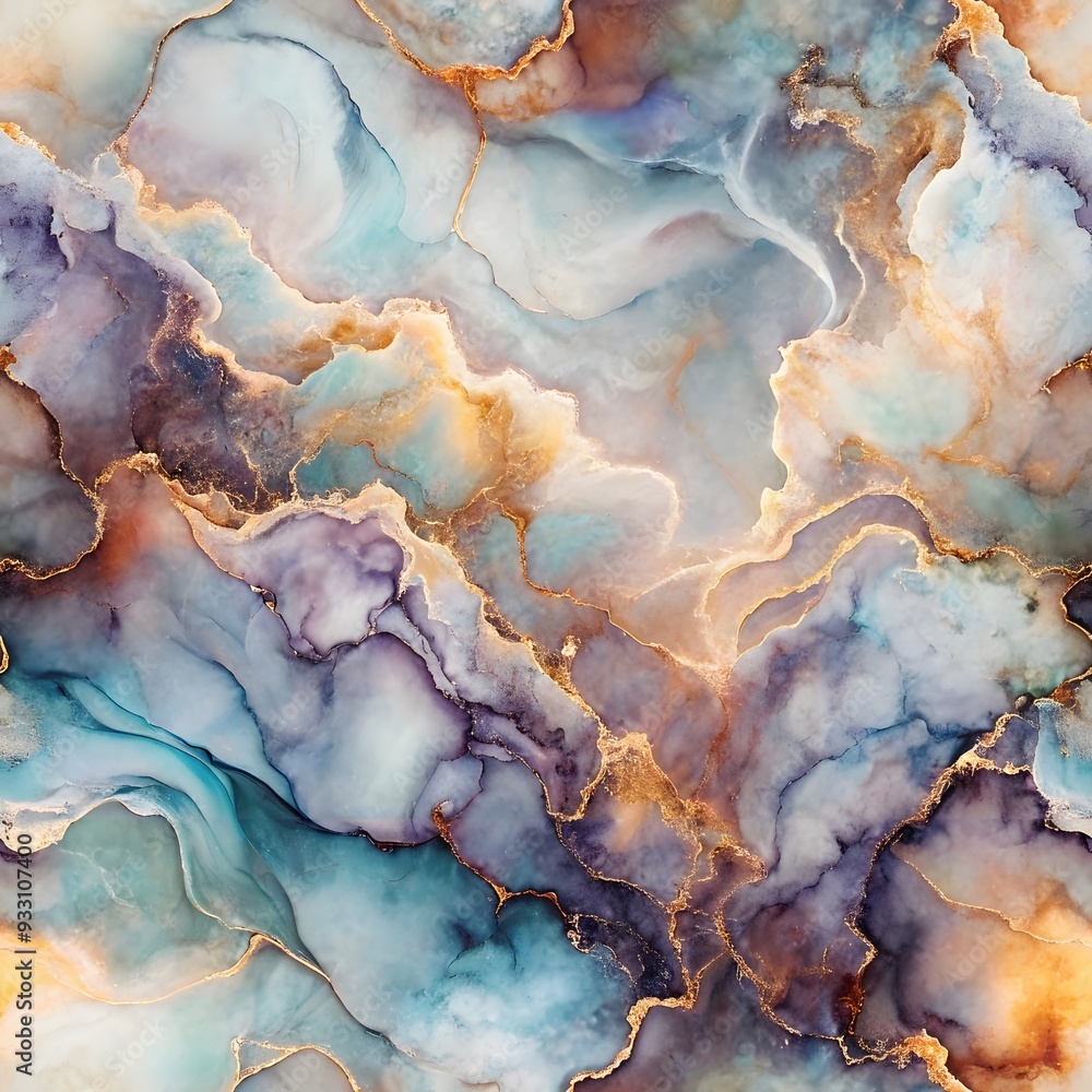 Alcohol Ink Marble Texture Seamless Pattern Background - Aurora Mist Color Palette Alcohol Ink Marble Texture Seamless Pattern Background - Aurora Mist Color Palette