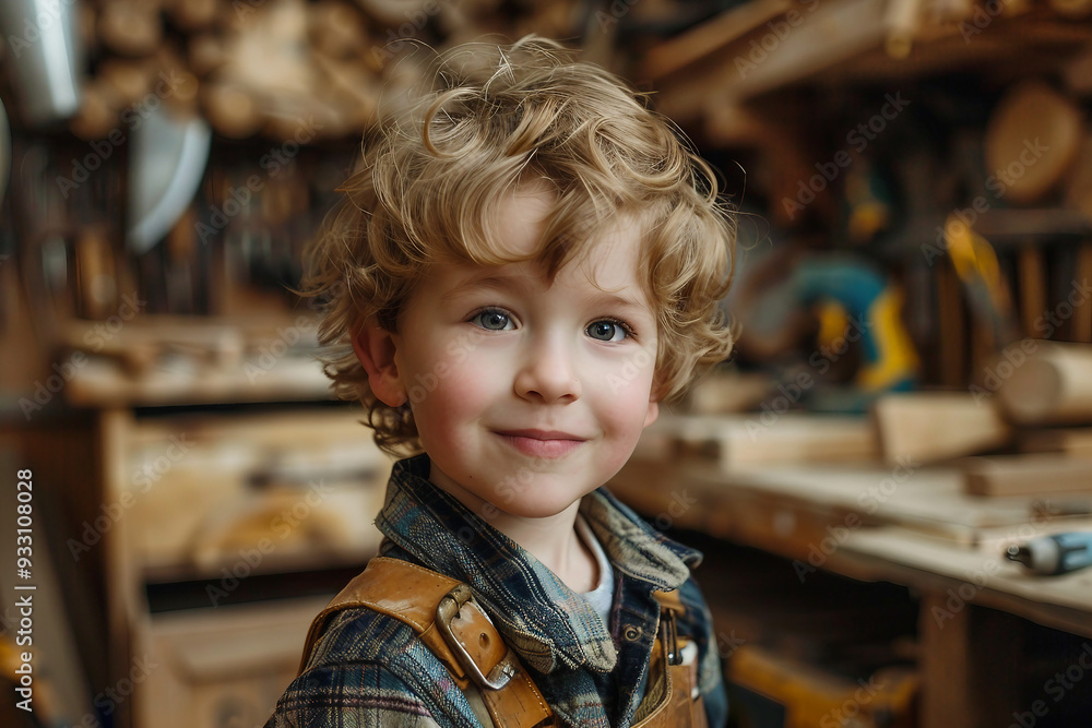 Generated with AI portrait of funny charming cute child wear uniform Generated with AI portrait of funny charming cute child wear uniform