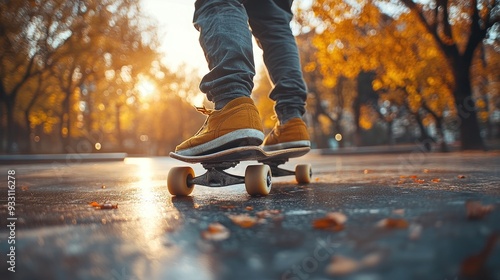 young adult skating outdoors in the city stylish skateboarder training in skate park concept of skateboarding as sport,lifestyle.jpg