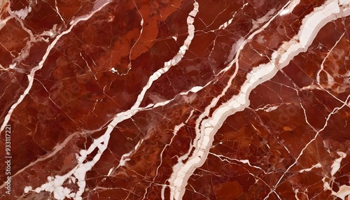 highly polished rosso levanto marble with deep red base and striking veining highlighted by angled lighting, red natural marble stone, red veins tiles