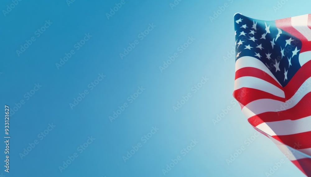 Obraz premium American Flag Waving in the Wind.