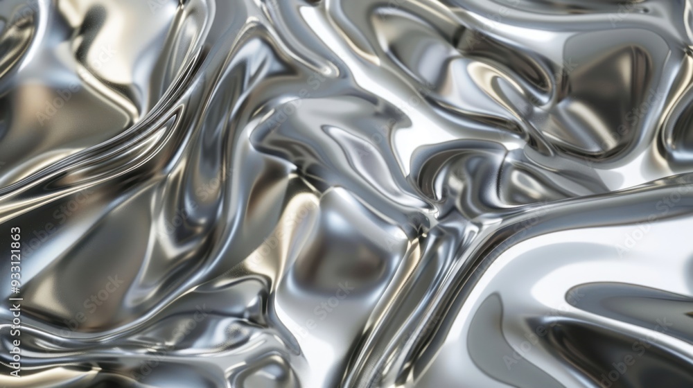 Abstract Silver Liquid Metal Texture Abstract Silver Liquid Metal Texture