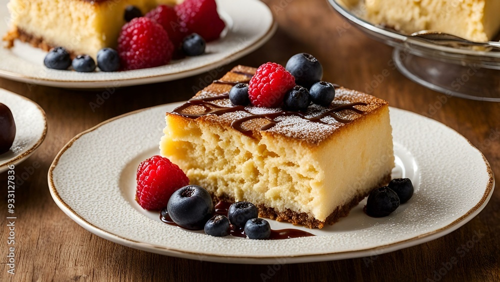 Cheesecake with raspberries and blueberries. Homemade baking for the holiday Cheesecake with raspberries and blueberries. Homemade baking for the holiday