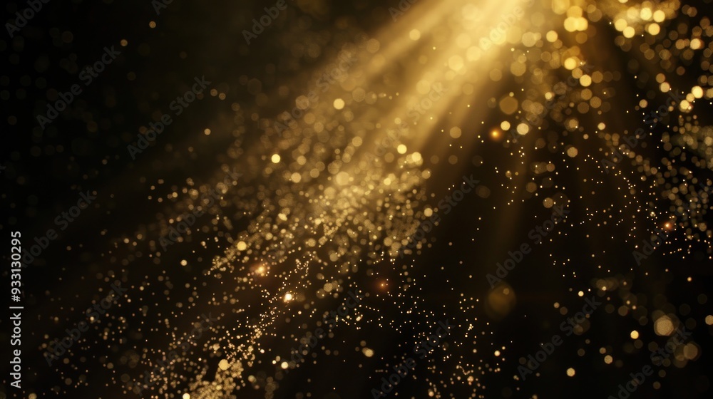 Abstract Golden Sparkles Background Abstract Golden Sparkles Background