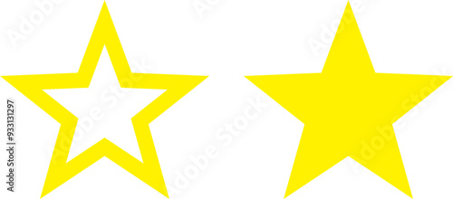 star icon set, rate us, review star vector icon set isolated on white background. star icons for game, rating, UI, feedback, website. Product rating or customer review with black and Golden star 