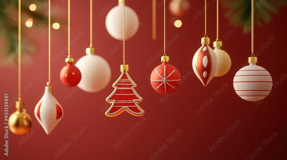 Festive Hanging Joy and New Year Wishes Festive Hanging Joy and New Year Wishes