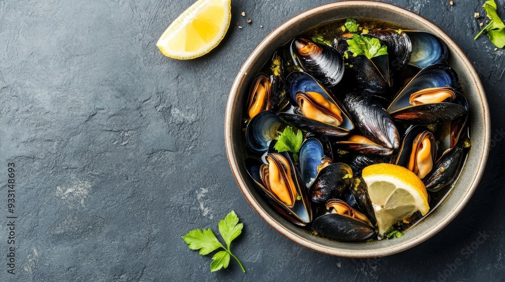 Mussels with lemon Mussels with lemon