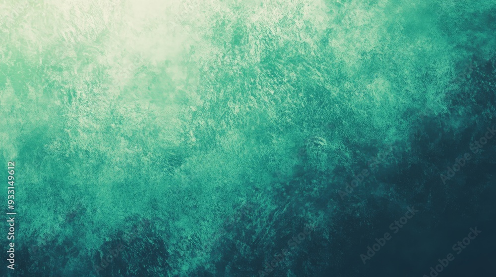 Obraz premium Abstract Teal Green Background with Grunge Texture.