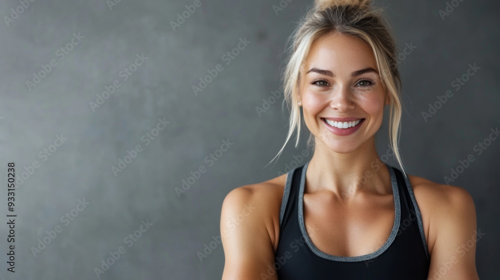 A sporty young woman A sporty young woman