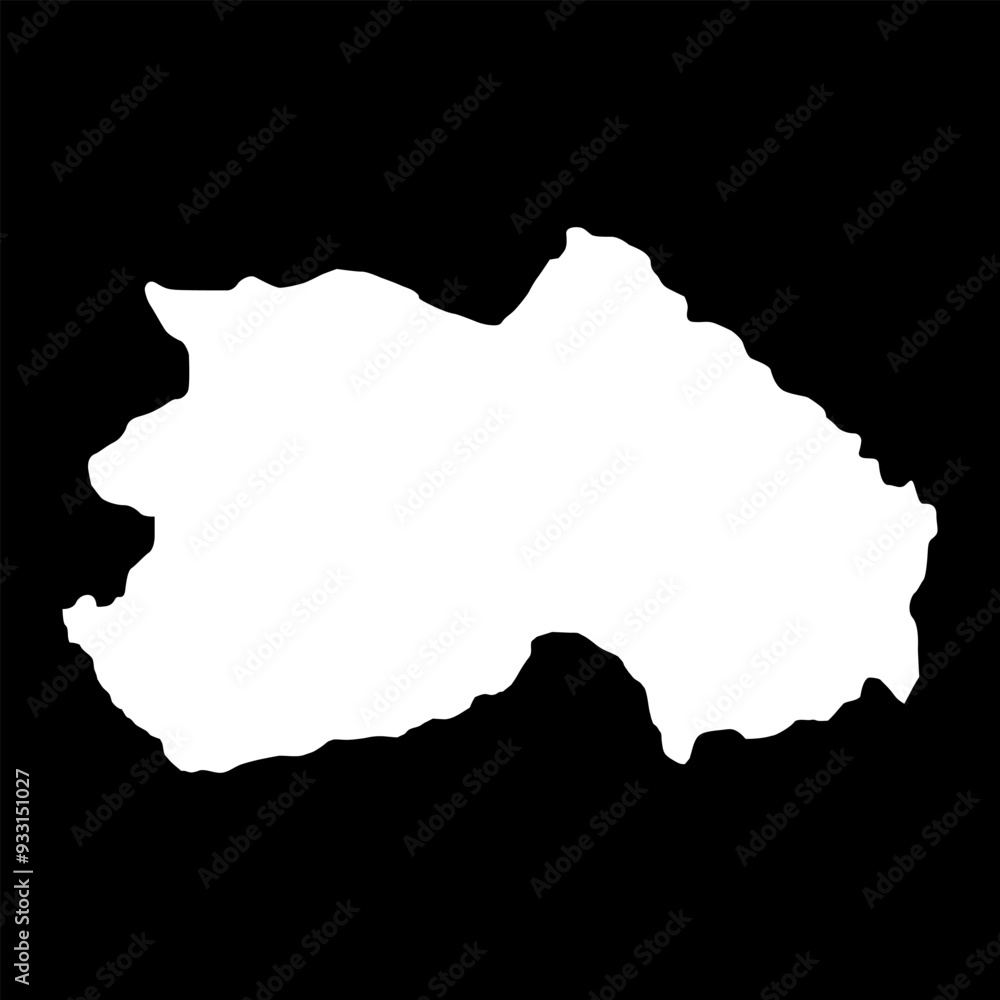 Southern region map, administrative division of Eritrea. Vector illustration. Southern region map, administrative division of Eritrea. Vector illustration.