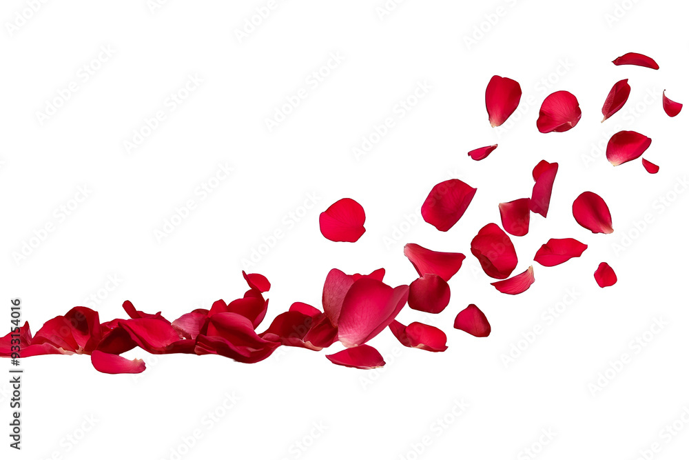 falling red rose petal on white PNG falling red rose petal on white PNG