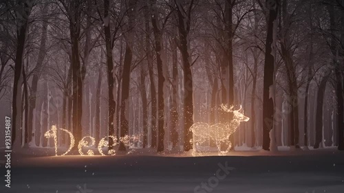 Merry Christmas - deer holliday