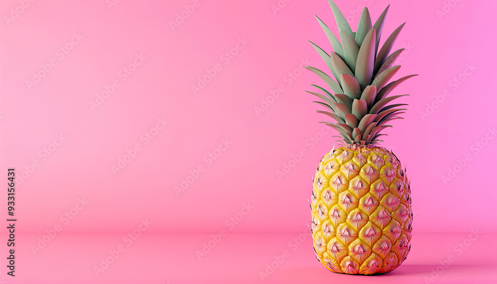 pineapple on pink background pineapple on pink background