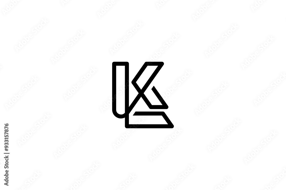 Letter KL or LK Logo Design Vector Letter KL or LK Logo Design Vector