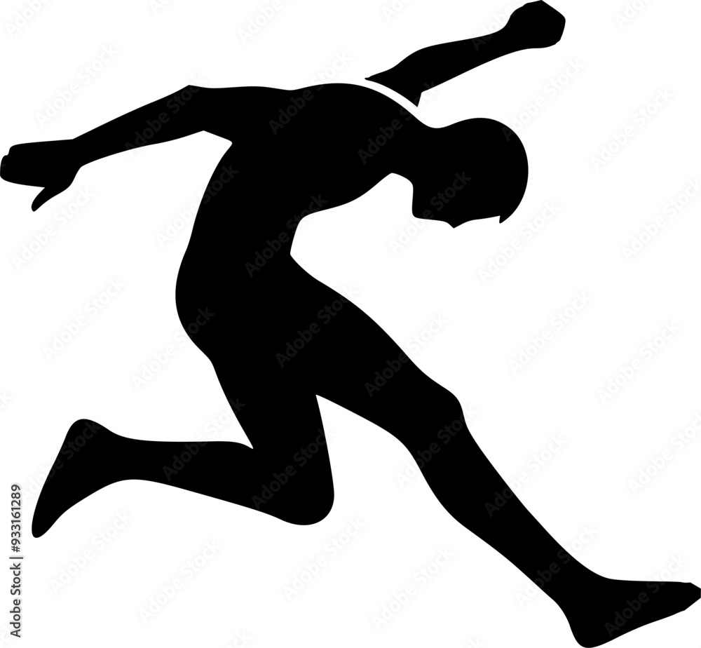 silhouette of jumping person, white background silhouette of jumping person, white background