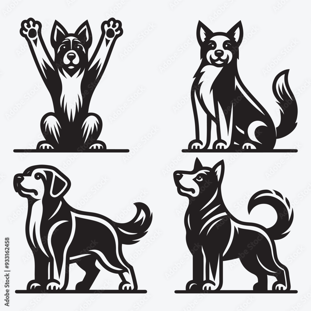 Creative Dog Silhouette Collection Stunning Clip Art for All Pet Enthusiasts Creative Dog Silhouette Collection Stunning Clip Art for All Pet Enthusiasts