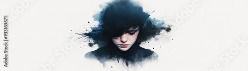 Vintage Gothic Portrait: Elegance Fading in Time