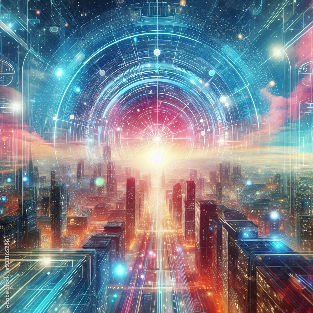 Obraz premium energy of fractal realms