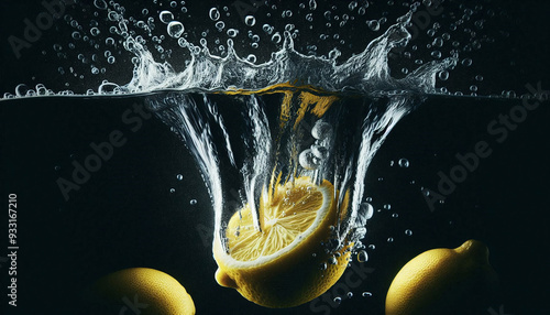 lemon in water