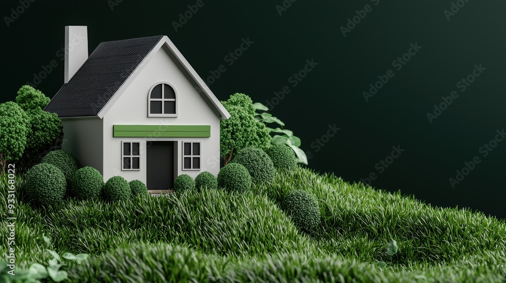 Modern Eco-friendly Home with Green Technology and Lush Garden - Modern Eco-friendly Home with Green Technology and Lush Garden -