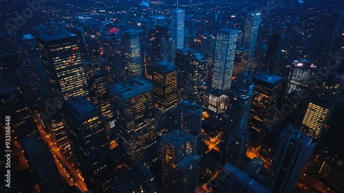 Wallpaper Mural Smart digital Innovation city with connection network reciprocity over the cityscape. of future smart wireless digital city and social media networking systems that connects people with in city Torontodigital.ca