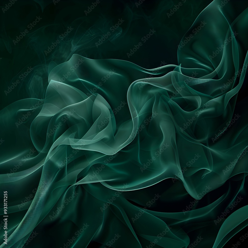 Obraz premium green and white brush abstract background 