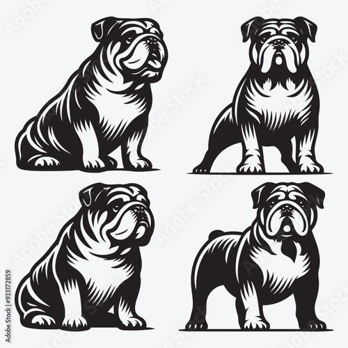 Wallpaper Mural Creative Dog Silhouette Collection Stunning Clip Art for All Pet Enthusiasts Torontodigital.ca