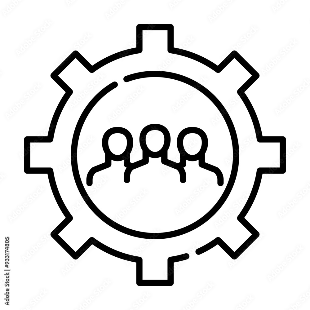 management line icon management line icon