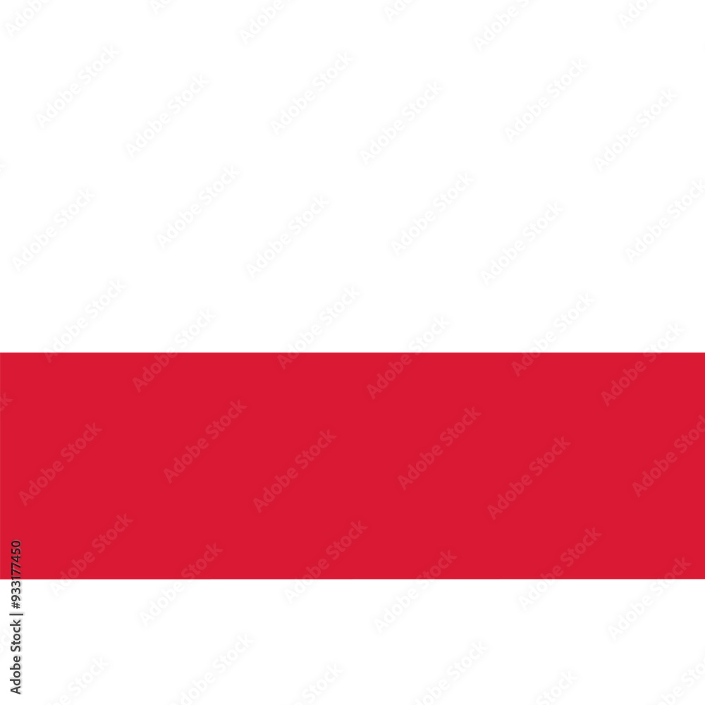 Obraz premium National Poland Flag. Vector Icon