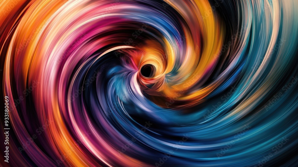 An abstract swirl of bold colors, creating a sense of motion and energy in a dynamic visual display. An abstract swirl of bold colors, creating a sense of motion and energy in a dynamic visual display.