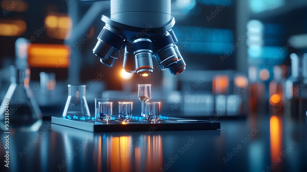 Researcher Investigating Medical Data with Advanced Microscopy to Support Healthcare Innovation and Vaccine Development Researcher Investigating Medical Data with Advanced Microscopy to Support Healthcare Innovation and Vaccine Development