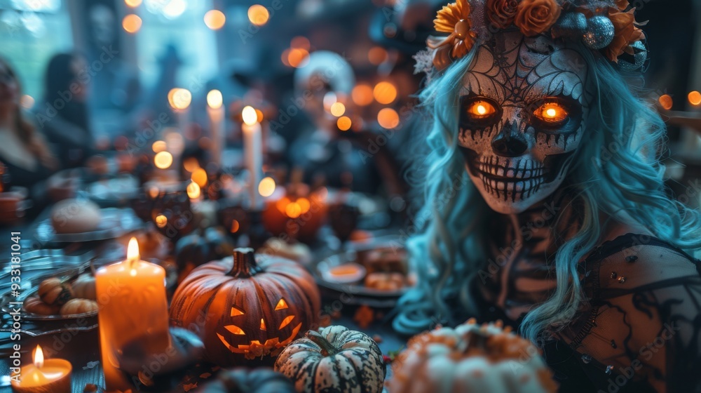 Naklejka premium Halloween, the spookiest day of the year