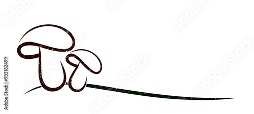The symbol with a forest mushrooms.