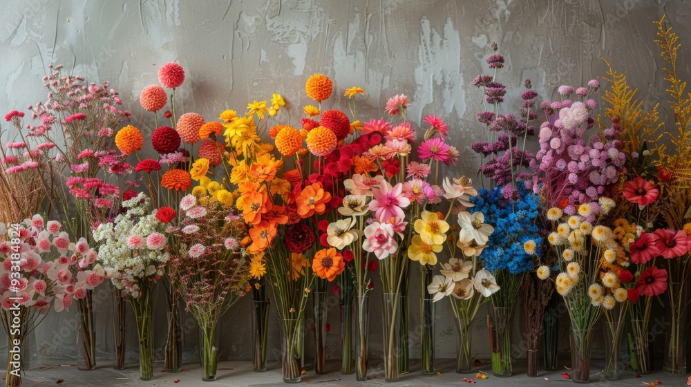 Autumn flowers as fall background or wallpaper. Autumn flowers as fall background or wallpaper.