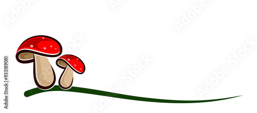 The symbol with a forest mushrooms.