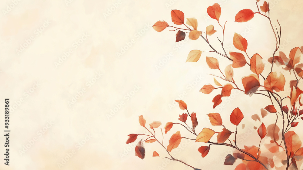 Autumn tree branch or leaves background Autumn tree branch or leaves background