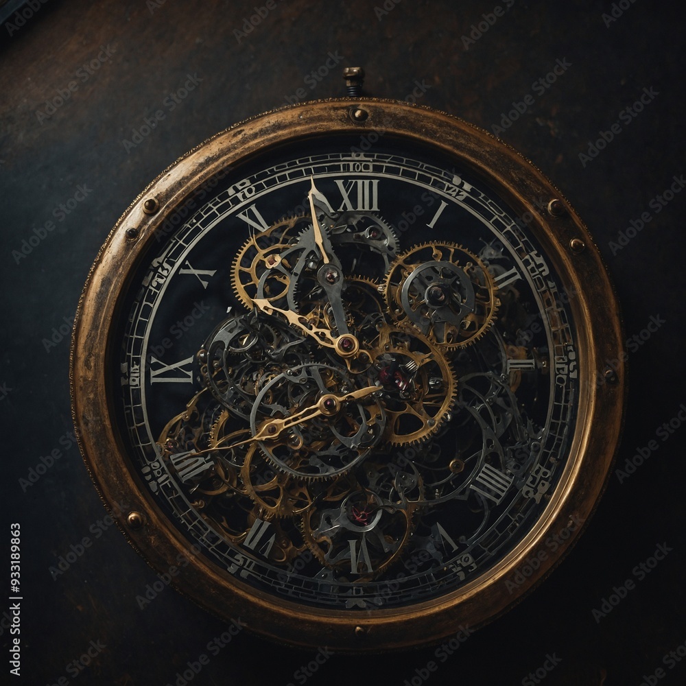 Fototapeta premium Combining classic and modern design elements in refined watch styles