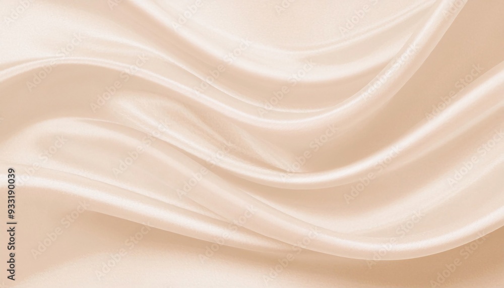 Soft pastel beige cream color, shiny satin silk swirl wave background banner Soft pastel beige cream color, shiny satin silk swirl wave background banner