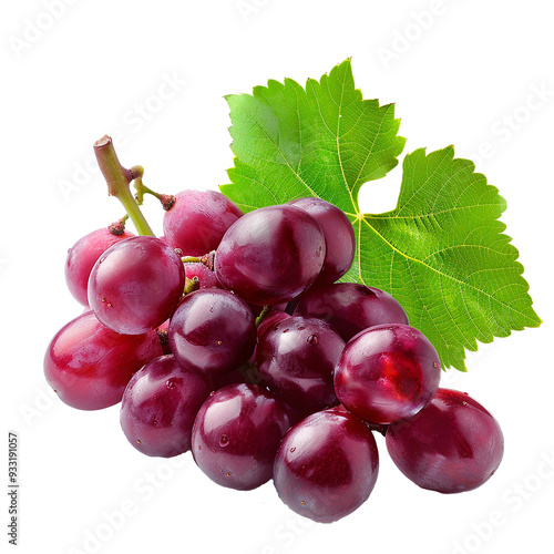 Bunch of grapes isolated on transparent background