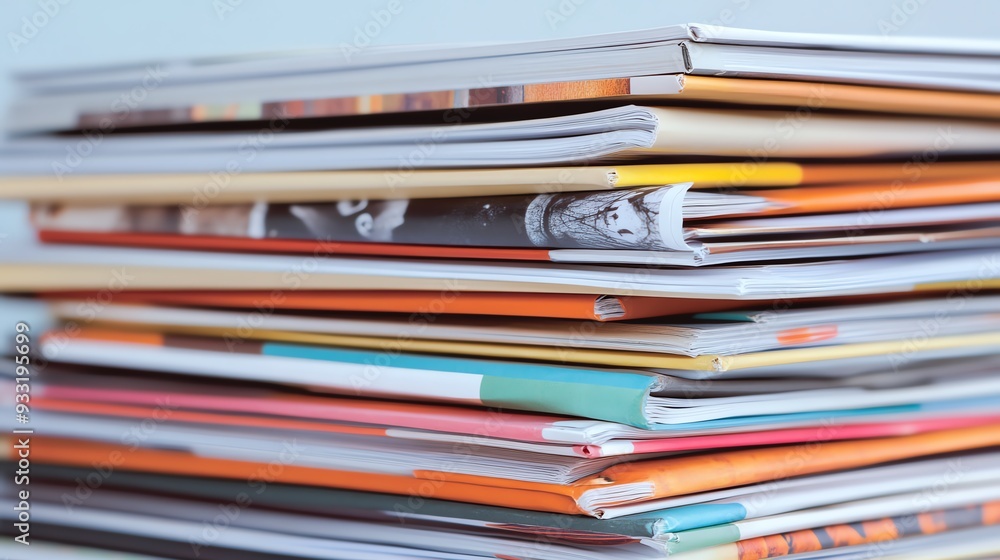 Stack of Halloween magazines with spooky articles and pictures Stack of Halloween magazines with spooky articles and pictures