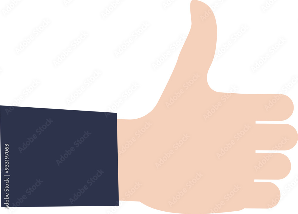 Illustration of a hand giving a thumbs up, symbolizing approval, success, or like. Illustration of a hand giving a thumbs up, symbolizing approval, success, or like.