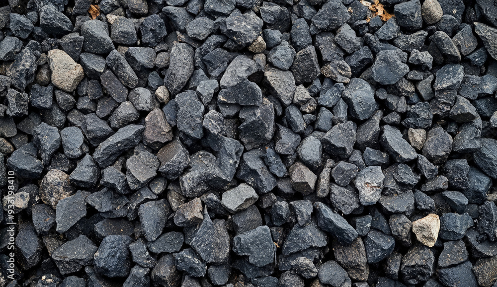 Close up of dark gray gravel texture. Close up of dark gray gravel texture.