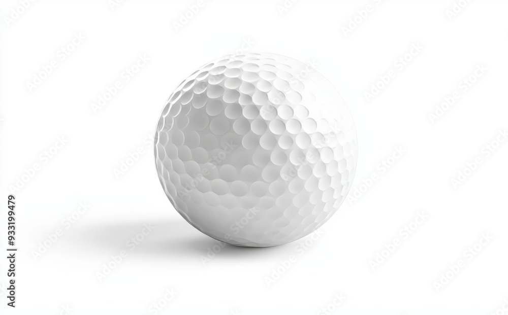 BLNK white golf ball mockup, stand isolated, front view, 3D rendering. Clear sport plastic round ball template. BLNK white golf ball mockup, stand isolated, front view, 3D rendering. Clear sport plastic round ball template.
