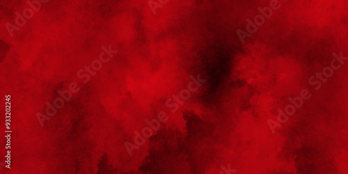 Red grunge textured wall background,Beautiful stylist modern red texture background with smoke,Dark Red Stucco Wall Background.Abstract Watercolor red grunge background painting.